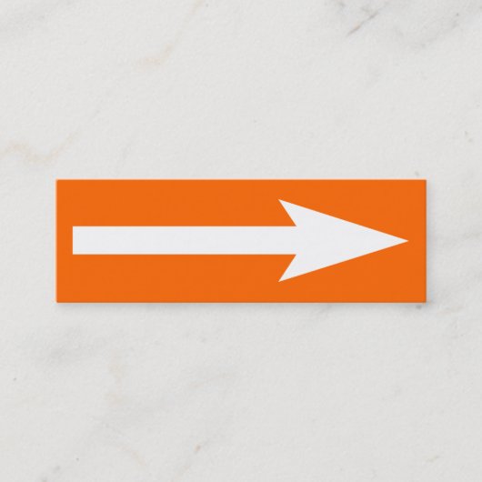 Der ganze Punkt - orange, weiß und grau Mini Visitenkarte (Vorderseite)