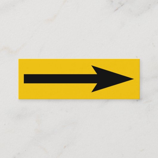 Der ganze Punkt - schwarz und orange Mini Visitenkarte (Vorderseite)