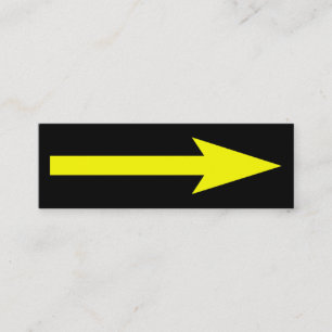 Der ganze Punkt - Schwarzes und Gelb Mini Visitenkarte