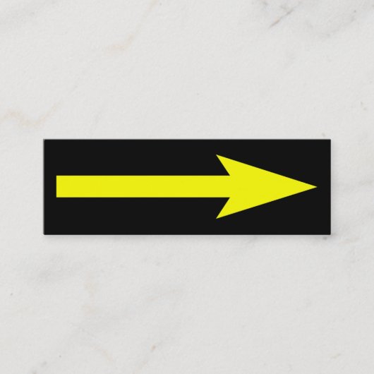 Der ganze Punkt - Schwarzes und Gelb Mini Visitenkarte (Vorderseite)