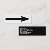 Der ganze Punkt - Schwarzweiss Mini Visitenkarte (Vorne/Hinten)