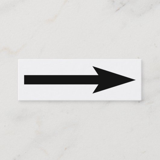 Der ganze Punkt - Schwarzweiss Mini Visitenkarte (Vorderseite)