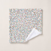 Der ganze Regenbogen farbenfrohe, gesprenkelte Pun Badhandtuch Set (Waschlappen)