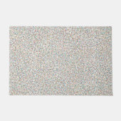 Der ganze Regenbogen farbenfrohe, gesprenkelte Pun Fußmatte (Vorderseite)