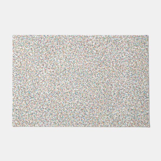 Der ganze Regenbogen farbenfrohe, gesprenkelte Pun Fußmatte (Vorderseite)