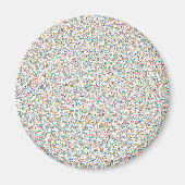 Der ganze Regenbogen farbenfrohe, gesprenkelte Pun Magnet (Vorne)