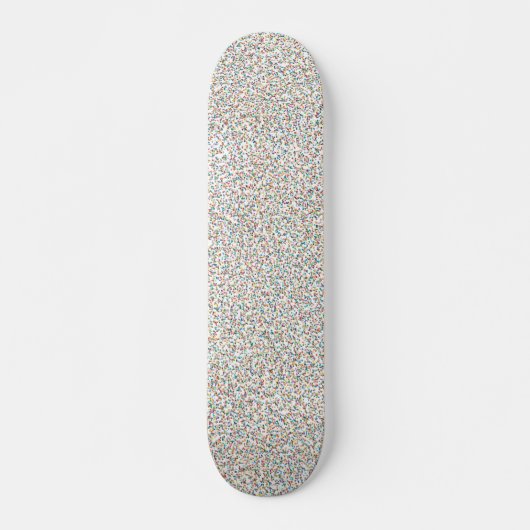 Der ganze Regenbogen farbenfrohe, gesprenkelte Pun Skateboard (Vorne)