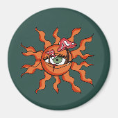 Der ganze sonnendurchflutete Pilzsaal Magnet (Vorne)