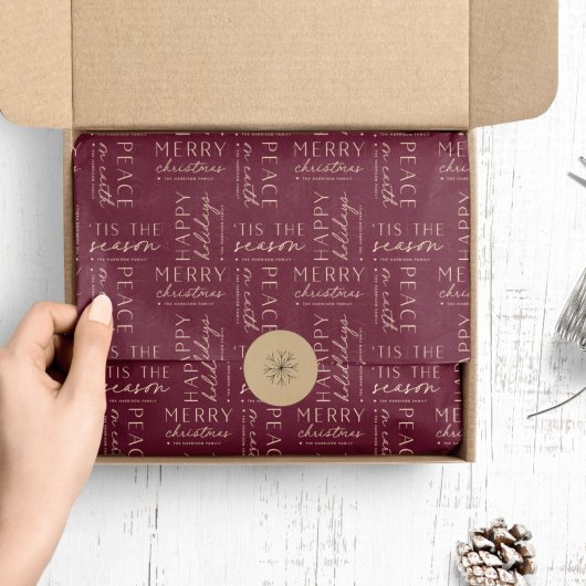 Der ganze Urlaub wünscht Personalisiert Seidenpapier