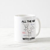 Der ganze Weg mit mRNA-Messenger-RNA molekulare Bi Kaffeetasse (VorderseiteRechts)