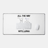 Der ganze Weg mit mRNA-Messenger-RNA molekulare Bi Schreibtischunterlage (Tastatur & Maus)