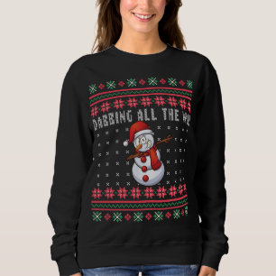 Der ganze Weg Schneemann zu Weihnachten Sweatshirt