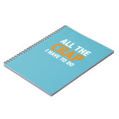 Der ganzer Mist, den ich tun muss Zu-Tue Notizbuch Notizblock (Linke Seite)