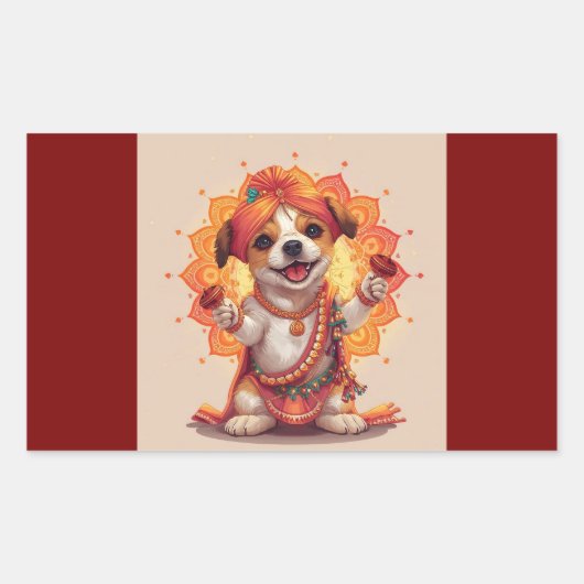 Der Garba-Wächter Rechteckiger Aufkleber (Vorderseite)