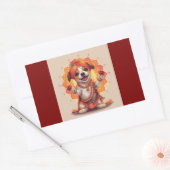 Der Garba-Wächter Rechteckiger Aufkleber (Umschlag)