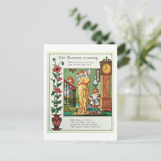 Der Garbage-Mann kommt (Kinderzimmer-Rhyme-Abbildu Postkarte (Stehend Vorderseite)