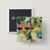 Der Garten, 1914 (w/c auf Papier) Button (Vorne & Hinten)