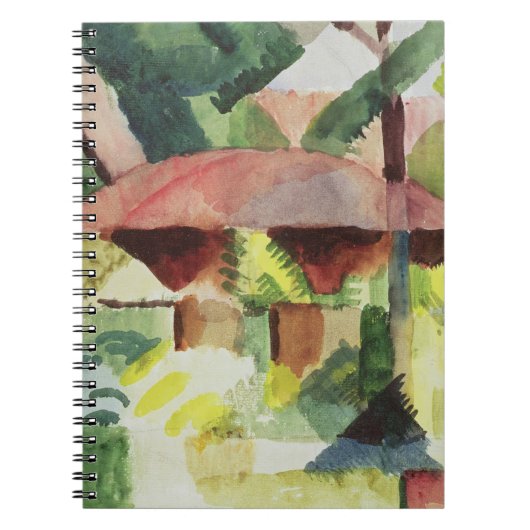 Der Garten, 1914 (w/c auf Papier) Notizblock (Vorderseite)
