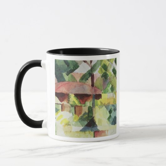 Der Garten, 1914 (w/c auf Papier) Tasse (Links)