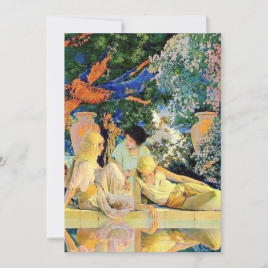 Der Garten Allahs von Maxfield Parrish Einladung (Vorderseite)