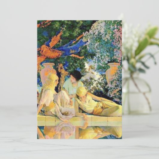 Der Garten Allahs von Maxfield Parrish Einladung (Stehend Vorderseite)