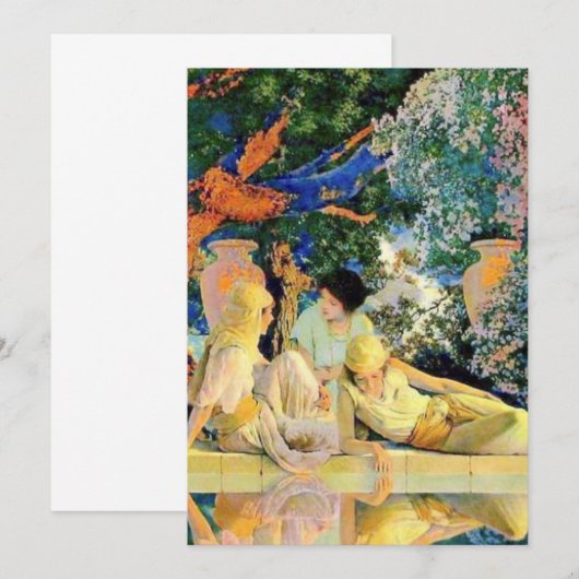 Der Garten Allahs von Maxfield Parrish Einladung (Vorne/Hinten)