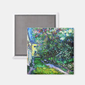 Der Garten am Asyl in Saint-Rémy, Van Gogh Magnet (Vorderseite/Rückseite)