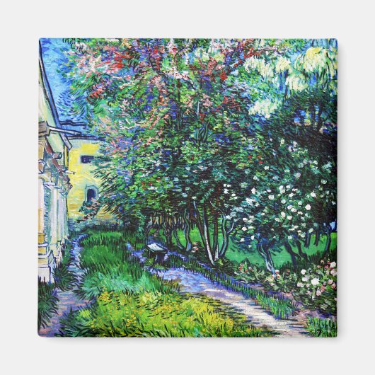 Der Garten am Asyl in Saint-Rémy, Van Gogh Magnet (Vorne)