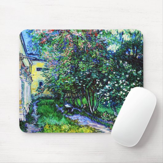 Der Garten am Asyl in Saint-Rémy, Van Gogh Mousepad (Mit Mouse)