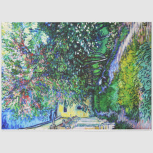 Der Garten am Asyl in Saint-Rémy, Van Gogh Seidenpapier