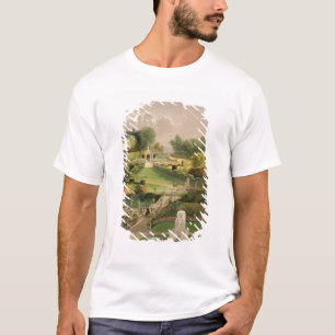 Der Garten auf der Hügel-Seite, Schloss Combe, vo T-Shirt