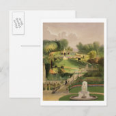 Der Garten auf der Hügelseite, Castle Combe, von ' Postkarte (Vorne/Hinten)