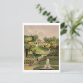Der Garten auf der Hügelseite, Castle Combe, von ' Postkarte (Stehend Vorderseite)