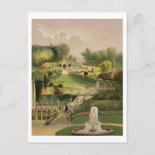 Der Garten auf der Hügelseite, Castle Combe, von ' Postkarte