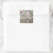 Der Garten Burgermeister Schwind, aus Florile Quadratischer Aufkleber (Tasche)