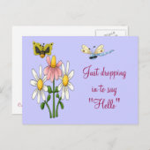 Der Garten Buzz Postkarte (Vorne/Hinten)