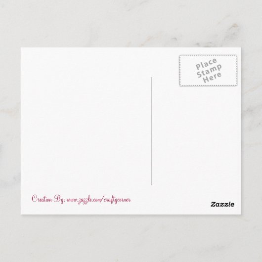 Der Garten Buzz Postkarte (Rückseite)