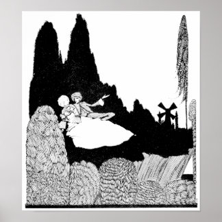 Der Garten - das Bild des Jahrgangs Poster