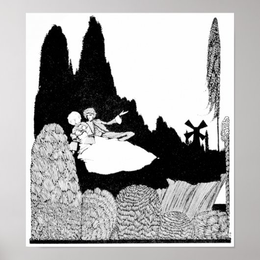 Der Garten - das Bild des Jahrgangs Poster (Vorne)