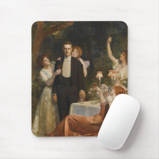 Der Garten der Armida (von John Collier) Mousepad (Mit Mouse)
