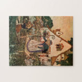 Der Garten der Frau lernte in Magie von Edmund Puzzle (Horizontal)