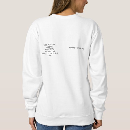 Der Garten der Frau Sweatshirt (Rückseite)