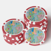 Der Garten der Freude Poster Pokerchips (Stapel)