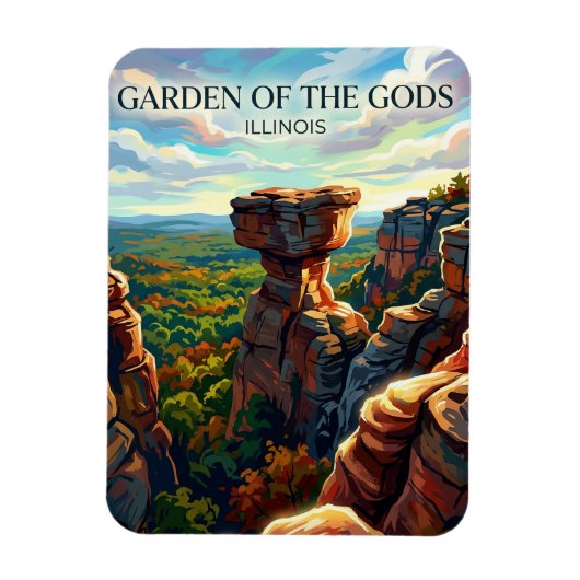 Der Garten der Götter im Shawnee National Forest Magnet (Vertikal)