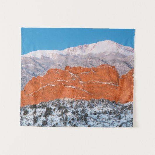 Der Garten der Götter | Pikes P[eak, Colorado Wandteppich (Vorderseite (Horizontal))