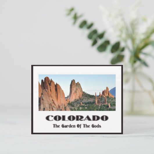 Der Garten der Götter Postkarte (Stehend Vorderseite)