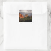 Der Garten der Götter Quadratischer Aufkleber (Tasche)