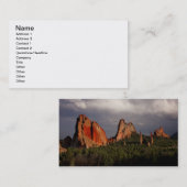 Der Garten der Götter Visitenkarte (Vorne/Hinten)