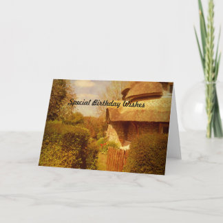 Der Garten der Hütte. Karte