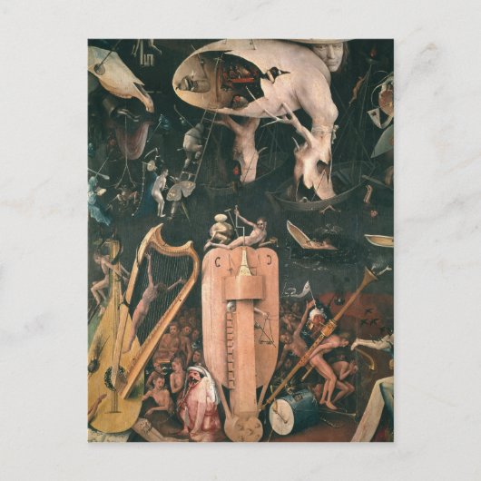 Der Garten der Irdischen Freuden Postkarte (Vorderseite)